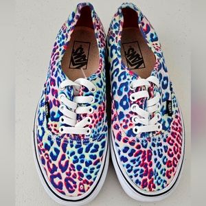 Vans Low Top Multicolored Leopard Print - W 8.5